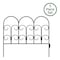 Nature Spring Set of 5 Metal Garden Fencing Panels for Iris Decorative Edging Flower Beds and Landscaping, Black 714020SZE - alternate 1